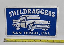 CAST ALUMINUM TAILDRAGGERS. SAN DIEGO, CAL CAR PLAQUE picture