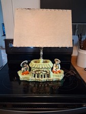 vintage mid-century modern Asian-themed TV lamp, manufactured by Premco Manufact picture