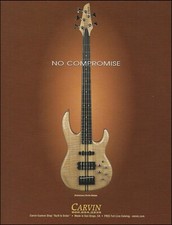 2005 Carvin Anniversary Series 5-String Bass Guitar advertisement 8x11 ad print picture