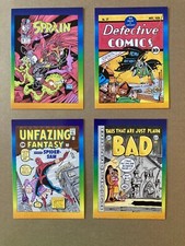 1993 DEFECTIVE COMICS 4 Card Promotional Promo Set - Satire Set picture