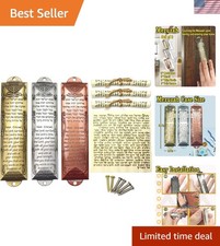 Beautiful 3-Pack Mezuzah with Non-Kosher Scrolls - A Gift of Faith and Tradition picture