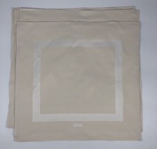 NEW Frette Flavio Ivory Half-Tone 22”x22” Cotton Napkins set of 4 Luxury Dining picture
