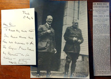 General Sir Charles Monro, 1st Baronet (1860-1929) Signed Letter & WWI Photo picture