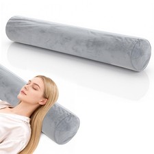 Round Body Pillow Cover, 7.9 x 47Inch/20 x 120cm Bolster Standard, Gray picture