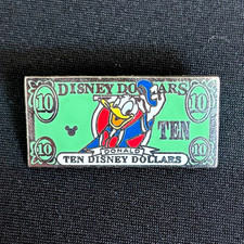 Disney Donald Duck Ten Dollar Bill Hidden Mickey Trading Pin 2006 picture