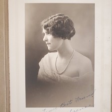 1927 Young Sexy Woman Off the Shoulder Dress Pearl Short Hair Brunswick OH Photo picture