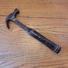 Vintage Tools Estwing 16oz Claw Hammer Stacked Leather Handle USA picture