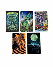 Dragon Con Key Cards Set of 5 Hosting Hotel Collectible Art Set From 2021 - 2025 picture