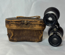 Vtg Lemaire Fab Paris Binoculars Opera Glasses Almer Coe & Co Chicago Case picture