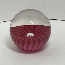 Teign Valley Art Glass Paperweight Signed TVG 3