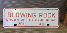 NOS Blowing Rock North Carolina License Plate 2011 NC City Plate #46 picture