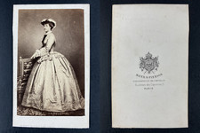 Mayer et Pierson, Paris, Empress Eugenie de Montijo Vintage cdv albumen prin picture