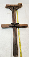 Antique Leather Slitter Cutter Gauge Cut Wooden Craftsman Made ?  Vintage Tool picture