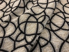 Pollack Modern Geometric Uphol Fabric- Choreography Salt Pepper 23 yds 2409/03 picture