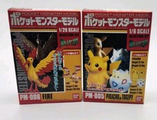 Pokemon Pikachu Togepi PM-005 & Moltres PM-006 Bandai Injection Model 1/5 Rare  picture
