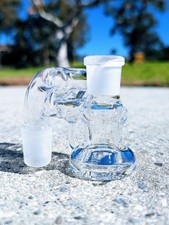 Turbine Perc 18mm 90° Premium Dry Ash Catcher Tobacco Water Pipe Bong Bubbler picture