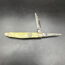 Antique Vintage Boker USA 8348 Tree Brand Cracked Ice Slipjoint Pocket Knife picture