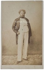 CDV AUTHOR ALEXANDRE DUMAS THE THREE MUSKETEERS ANTIQUE PHOTO ALOPHE PARIS picture