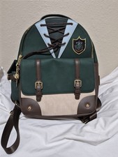 New NWOT Loungefly Harry Potter Slytherin Backpack Green Brown Fantasy picture