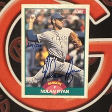 Nolan Ryan 1989 Score 2T Autographed Card 259/500 LE RARE Auto Texas Rangers HOF picture