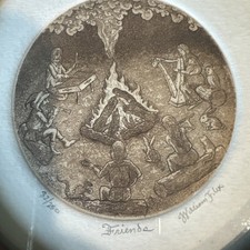 Vtg William Felix Signed Art Plate