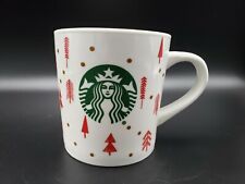 Starbucks Holiday Mug with Red Trees and Green Mermaid, 16oz picture