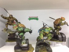 Sideshow EXCLUSIVE Teenage Mutant Ninja Turtles TMNT Set of 4 Statue comiquettes picture
