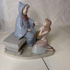 LLADRO Disney Cinderella and Fairy Godmother SIGNED Porcelain Fig #321/2500 picture