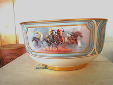 Fred Stone Signed Triple Crown Limited Edition Bowl - Horse Racing- Box has wear picture