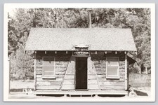 Fawnskin California, US Post Office Building, Vintage RPPC Real Photo Postcard picture