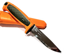 MORA SWEDEN MORAKNIV ORANGE/OD GREEN RISBERG (S) STAINLESS STEEL UTILITY KNIFE picture