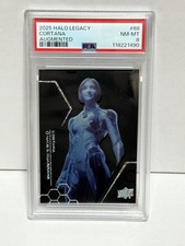 2025 UD HALO LEGACY COLLECTION AUGMENTED #68 CORTANA/699 PSA 8 picture