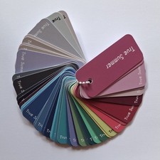 True Summer Personal Color Analysis Swatch Card | Wardrobe Planning Tool picture