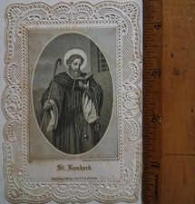 1880s-90s SAINT LEONHARD German Nuremberg CATHOLIC Victorian Card picture