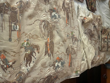 4 PANEL PLEATED DRAPES/hooks-- 47