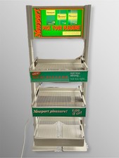 Vintage 80s 90s Newport Cigarette Light Up Counter Display Shelf WORKS picture