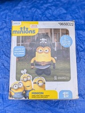 Gemmy Halloween Huge 9' Tall Minion Ahoy Matey Pirate Airblown Inflatable :READ: picture