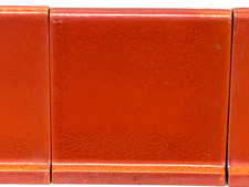 1940s-50s Romany A-3610 Lg Sanitary Base Tile-Dark Orange Yellow Undertones RARE picture