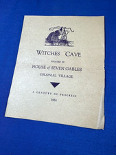1934 Souvenir Pamphlet WITCHES CAVE, House of Seven Gables Replica, World's Fair picture