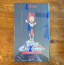 Topps 2026 Topps Chrome Jennie Hobby Box. There is a slight tear on bottom picture