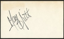 May Britt d2025 signed autograph 3x5 cut Swedish Actress C069 picture