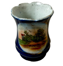 SOUTH STREET MANASQUAN NJ NEW JERSEY Souvenir Porcelain Trinket ANTIQUE COBALT picture