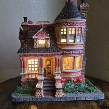 Lemax Carole Towne 2008 Lighted Victorian Christmas House Village Decor READ picture