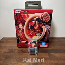Bandai One Piece Ichibansho Monkey D. Luffy + Exclusive Trading Card OP13-001 picture