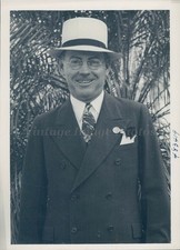 1939 Press Douglas Geddes Superintendent Gates Miami Jockey Club Photo picture