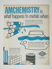 Amchemistry Ad Featuring Metal Finishing Process Techniques Industrial Use 1960s picture