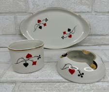 Vintage 3 Piece Cmielow Ashtray Cigarette Tray And Cup Poland 1960’s picture