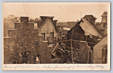 Chicago IL Fire Ruins Of March 1910 View From Connelly Bldg RPPC Postcard picture