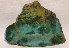 Chrysocolla 69gm Green Stabilized Lapidary Gem Cabbing Slab picture