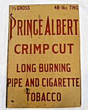 1930s Prince Albert Tobacco Advertising Box side Sign Pre WW2 picture